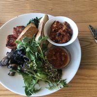 Vegan big breakfast  at Foundation Cafe in Christchurch