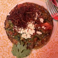 Squash corn fritter  at Luna Red in San Luis Obispo