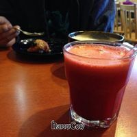Freshly juiced juice:) at Alpine Bakery in Whitehorse