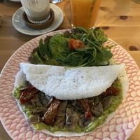 Tapioca without the egg and with sundried tomatoes instead  at Bali Food & Drinks in Leiria