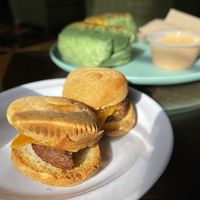 Sausage/cheese biscuits  at Drunken Monkey Coffee Bar in Orlando