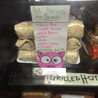 delicious vegan wraps at Drunken Monkey Coffee Bar in Orlando