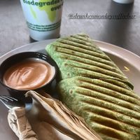 vegan wrap(treehugger wrap)  at Drunken Monkey Coffee Bar in Orlando