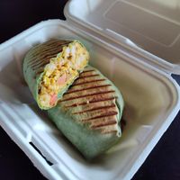 Treehugger (V)

Tofu Scramble, Bell Peppers, Onions, Spinach, Breakfast “Sausage,” Tomatoes, Tater Tots, Cheese at Drunken Monkey Coffee Bar in Orlando
