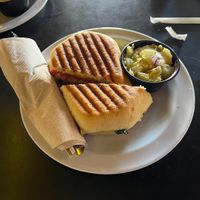 chicken salad sandwich at Drunken Monkey Coffee Bar in Orlando