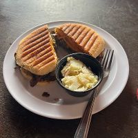 bbq seitan sandwich at Drunken Monkey Coffee Bar in Orlando