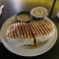 caprese dreams wrap at Drunken Monkey Coffee Bar in Orlando