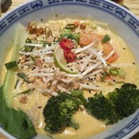 Vegan coconut lemongrass noodle soup at Don's Noodle Shop in Tilburg