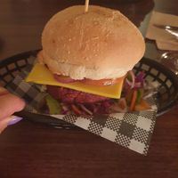 Vegan cheeseburger at Good Thanks in Darwin
