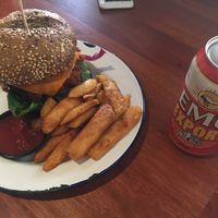 Vegan cheeseburger  at Good Thanks in Darwin