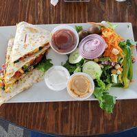 Veggie quesadilla at Colony Diner in Wallingford