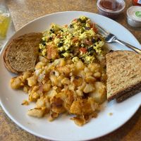 Southwestern Hash with tofu scramble  at Colony Diner in Wallingford