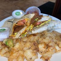 breakfast quesadilla at Colony Diner in Wallingford