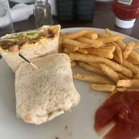 Vegan breakfast wrap  at Colony Diner in Wallingford