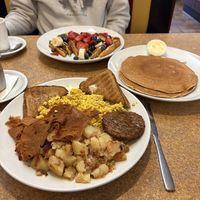 Lumber Jack and French toast!  at Colony Diner in Wallingford