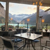 The view!  at Lakeview Lounge in Lake Louise