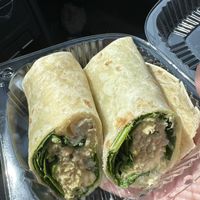 Vegan “tuna” wrap   at GOOD Place in Wellington