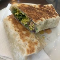 Toasted breakfast sandwich- tofu scramble, beans and veggies   at GOOD Place in Wellington