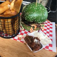 Vegan burger - absolutely delicious  at Earthbound Bolton in Eltham