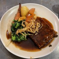 Nut roast from Sunday lunch menu  at The Old Lodge in Stroud