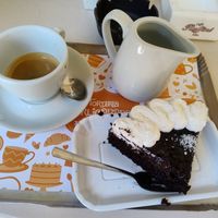 Cherry cake at Torteria Berlicabarbis - Po in Turin