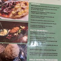 Menu vegano  at Ser Bacco in Rome