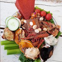 Lunch buffet at Mary-Ann's Natural Emporium in Cape Town