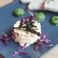 Vegan salmon cream at The Sly Fox in Edinburgh