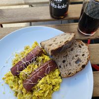 Tofu scramble with bacon at The Sly Fox in Edinburgh