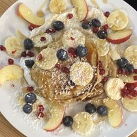The pancakes!  #Veganuary at The Sly Fox in Edinburgh