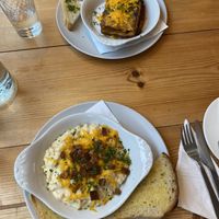 mac & cheese and pumpkin lasagne  at The Sly Fox in Edinburgh