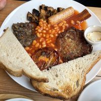 The veggie breakfast   at The Sly Fox in Edinburgh