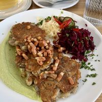 Potato pancakes  #Veganuary at The Sly Fox in Edinburgh