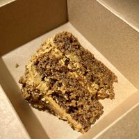 Coffee and walnut cake  #Veganuary at The Sly Fox in Edinburgh