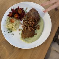 Potato cakes (not GF)  at The Sly Fox in Edinburgh