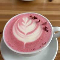 Rose latte I highly recommend this 😻  at The Sly Fox in Edinburgh