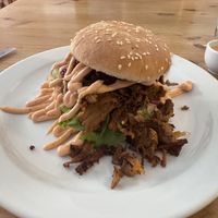 Pulled shiitake sandwich   at The Sly Fox in Edinburgh