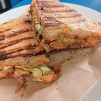 BBQ jackfruit panini at KIRAS - Pylimo in Vilnius