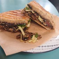 Mushroom cheeze panini at KIRAS - Pylimo in Vilnius