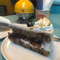 Bluebwrey cake at KIRAS - Pylimo in Vilnius