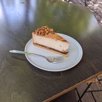 Caramel cheesecake vegan at KIRAS - Pylimo in Vilnius