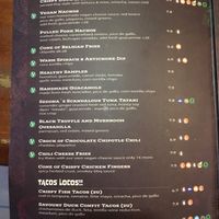 Ignore the non-vegan items... the V is for vegetarian, but things like the fries, hummus, guacamole, cheese fries can be vegan or are!  at Sedona in Rota