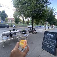 Even the regular water has all the extras at Byczyn in Poznan
