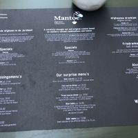 Menu can accommodate vegans  at Mantoe in Amsterdam
