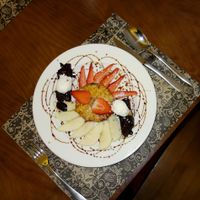 Fabulous fruit dessert (vegetarian)  at Spiral in Nerja