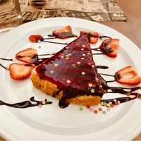 Vegan cheescake at Spiral in Nerja