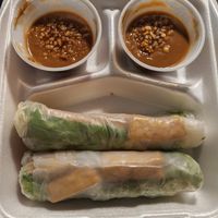 Tofu spring rolls with extra peanut sauce at Pho Country in Carson City