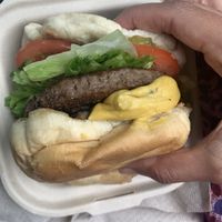 Mushroom burger  at 3 Dot Dash in Tampa