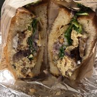 Breakfast sandwich  at LA Cafe in Los Angeles