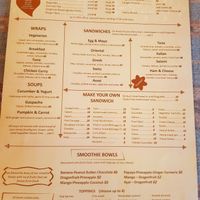Menu P2 at Bajo Bakery in 